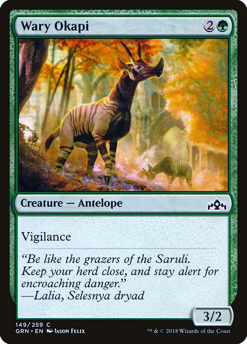 Wary Okapi - Guilds of Ravnica Common Card