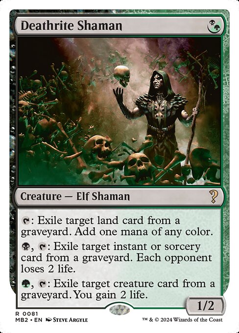 Deathrite Shaman - Mystery Booster 2 Rare Card