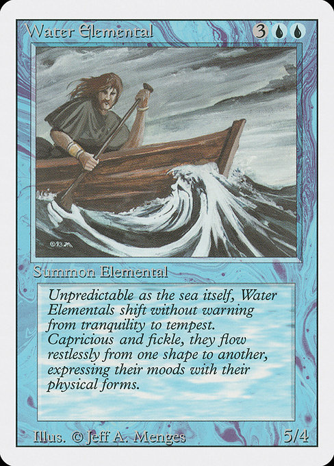 Water Elemental - Revised Edition Uncommon Card