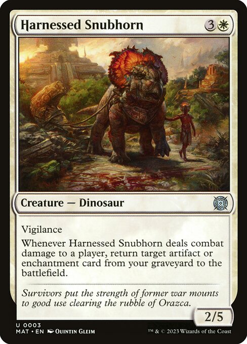 Harnessed Snubhorn - March of the Machine: The Aftermath Uncommon Card