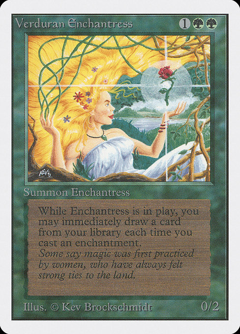 Verduran Enchantress - Unlimited Edition Rare Card