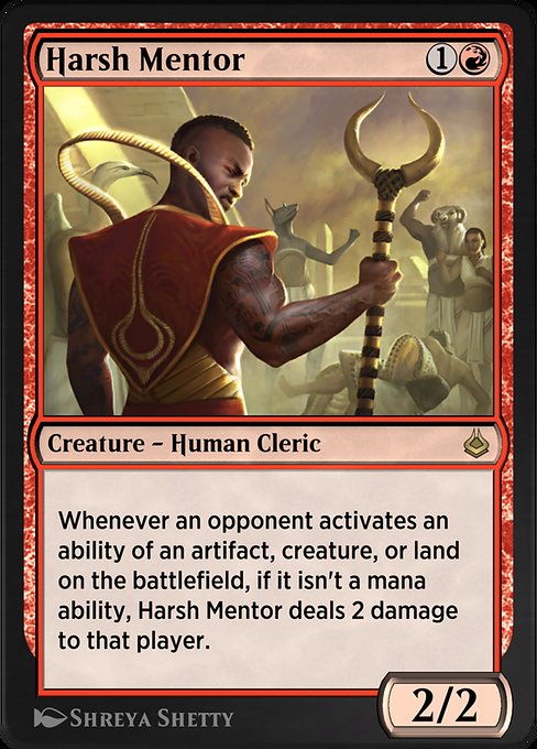 Harsh Mentor - Amonkhet Remastered Rare Card