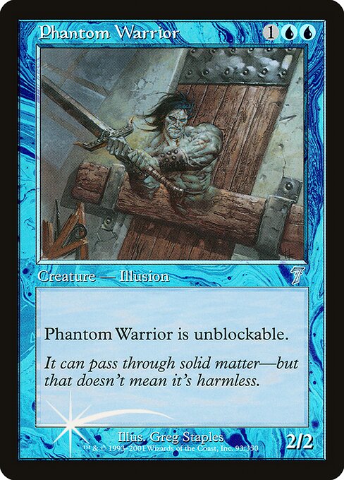 Phantom Warrior - Seventh Edition Uncommon Card