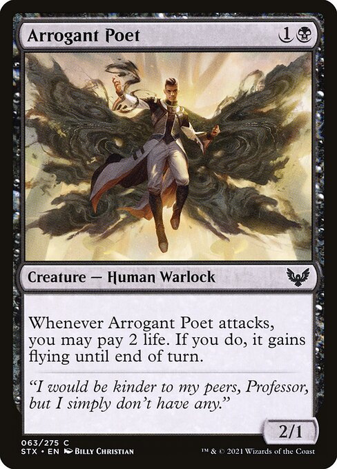 Arrogant Poet - Strixhaven: School of Mages Common Card