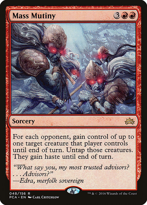 Mass Mutiny - Planechase Anthology Rare Card