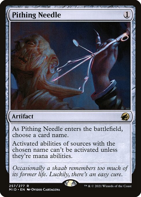 Pithing Needle - Innistrad: Midnight Hunt Rare Card