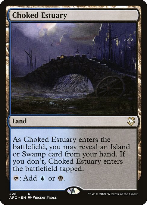 Choked Estuary - Forgotten Realms Commander Rare Card