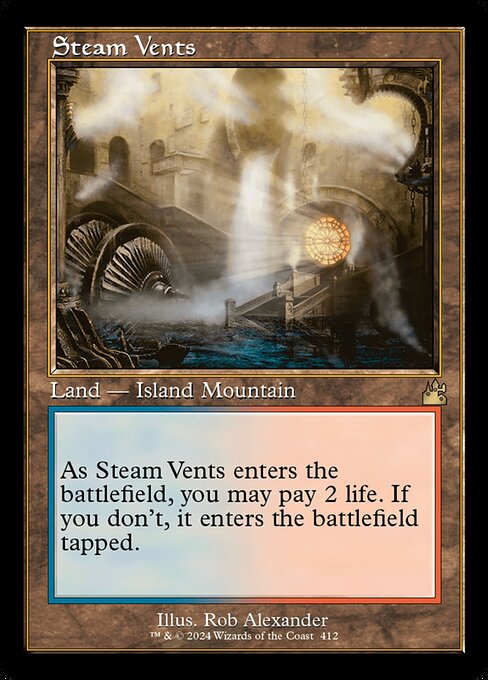 Steam Vents - Ravnica Remastered Rare Card