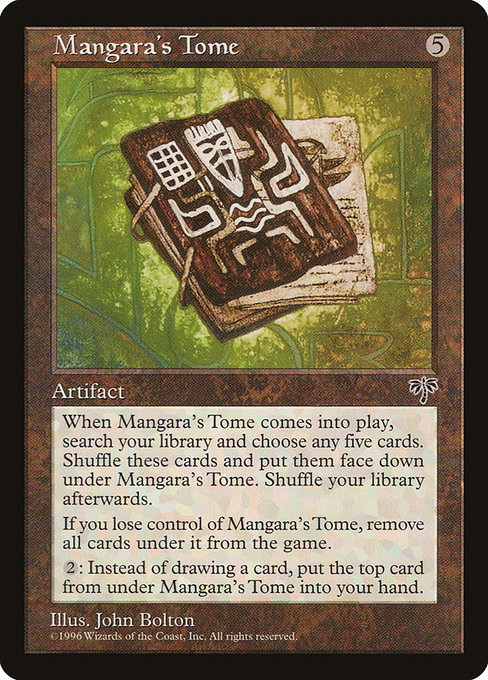 Mangara's Tome - Mirage Rare Card