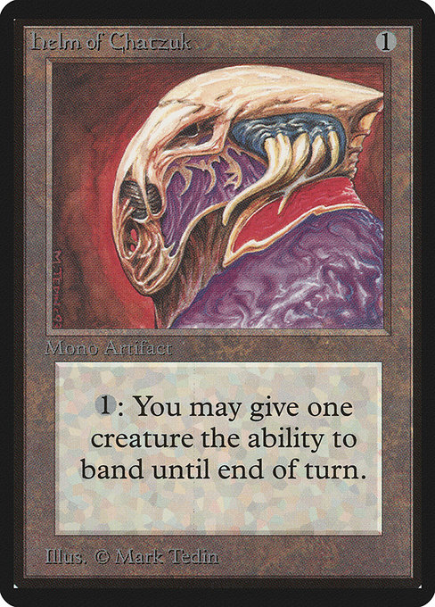 Helm of Chatzuk - Limited Edition Beta Rare Card