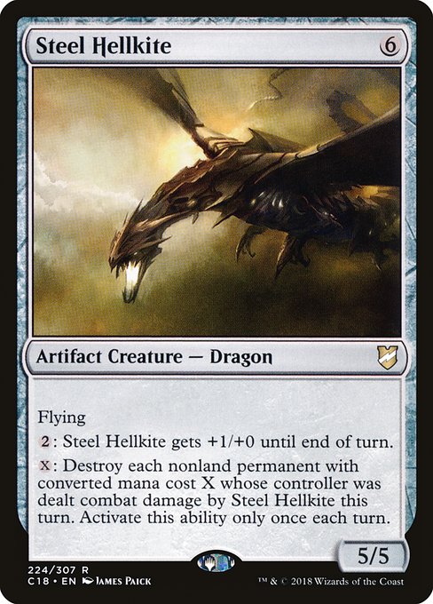 Steel Hellkite - Commander 2018 Rare Card