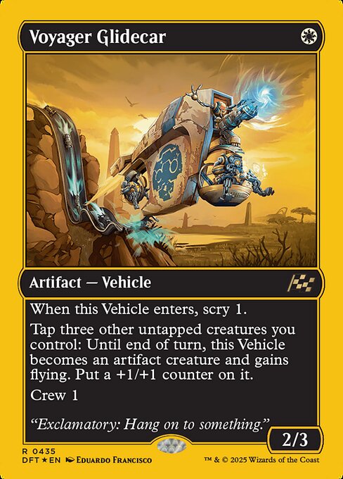 Voyager Glidecar - Aetherdrift Rare Card
