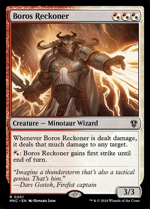 Boros Reckoner - Murders at Karlov Manor Commander Rare Card