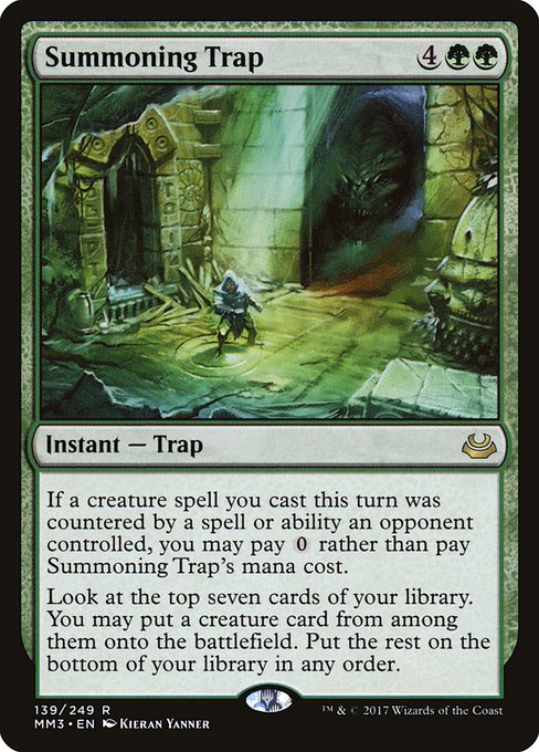 Summoning Trap - Modern Masters 2017 Rare Card