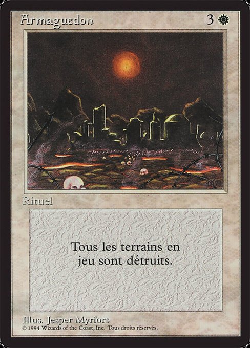 Armageddon - Foreign Black Border Rare Card