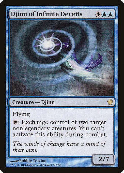 Djinn of Infinite Deceits - Commander 2013 Rare Card