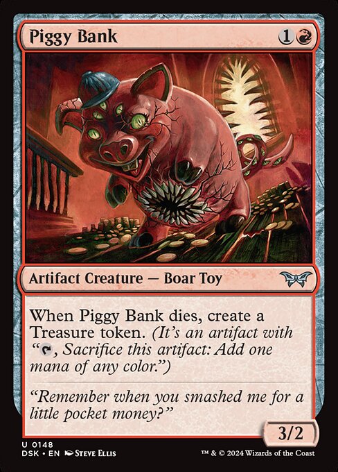 Piggy Bank - Duskmourn: House of Horror Uncommon Card