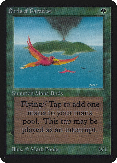 Birds of Paradise - Limited Edition Alpha Rare Card