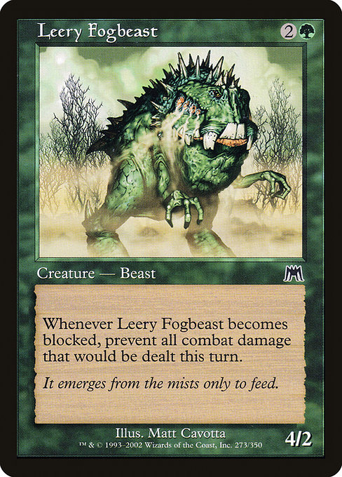 Leery Fogbeast - Onslaught Common Card