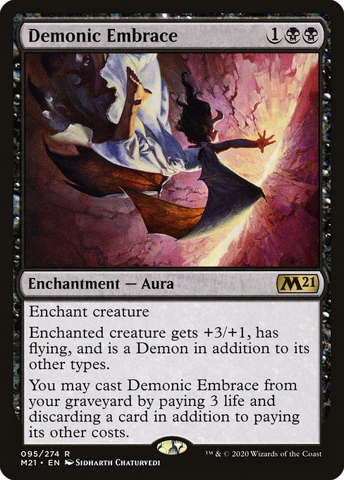 Demonic Embrace - Core Set 2021 Rare Card