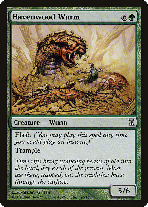 Havenwood Wurm - Time Spiral Common Card