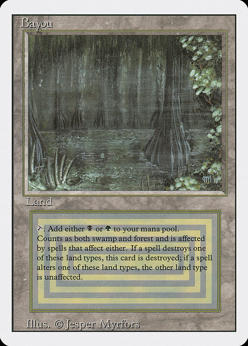 Bayou - Revised Edition Rare Card