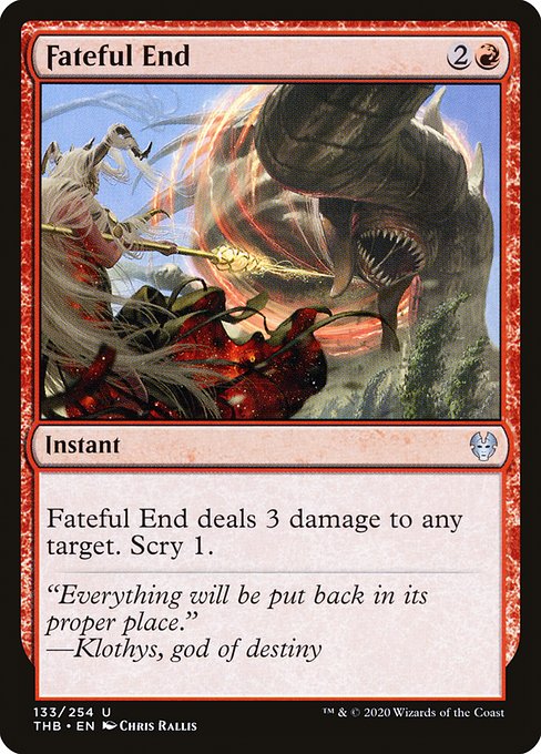Fateful End - Theros Beyond Death Uncommon Card