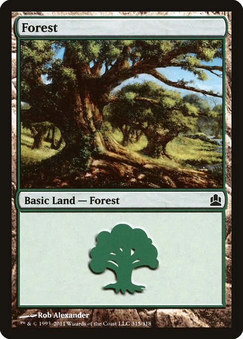 Forest - Commander 2011 Common Card