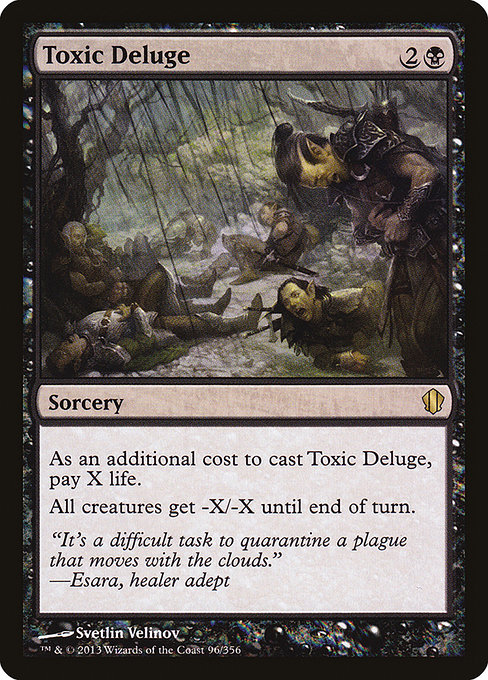 Toxic Deluge - Commander 2013 Rare Card