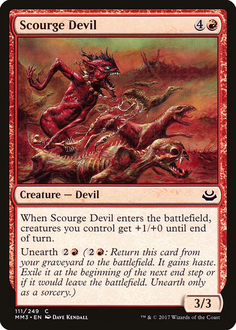 Scourge Devil - Modern Masters 2017 Common Card
