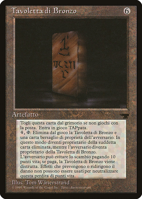 Bronze Tablet - Rinascimento Uncommon Card