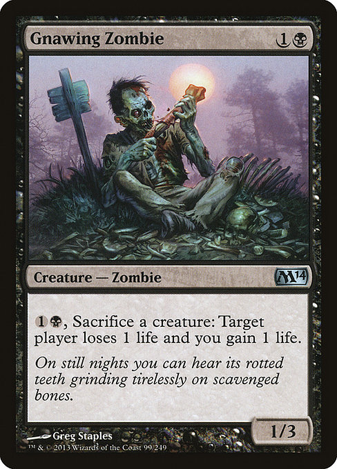 Gnawing Zombie - Magic 2014 Uncommon Card