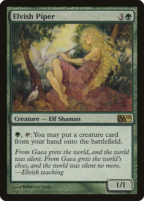 Elvish Piper - Magic 2010 Rare Card