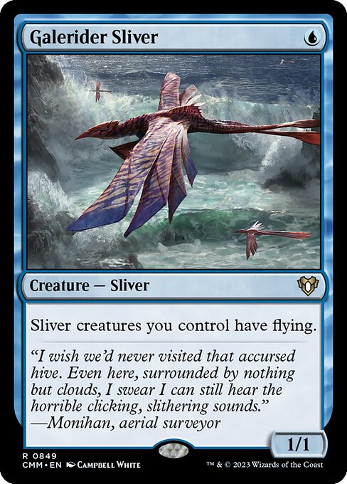 Galerider Sliver - Commander Masters Rare Card