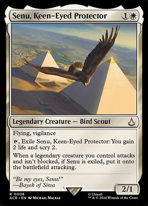 Senu, Keen-Eyed Protector - Assassin's Creed Rare Card