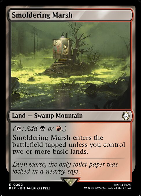 Smoldering Marsh - Fallout Rare Card