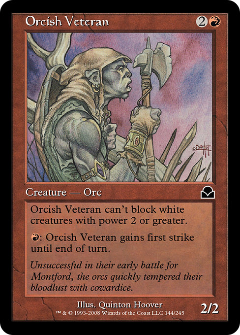 Orcish Veteran - Masters Edition II Common Card
