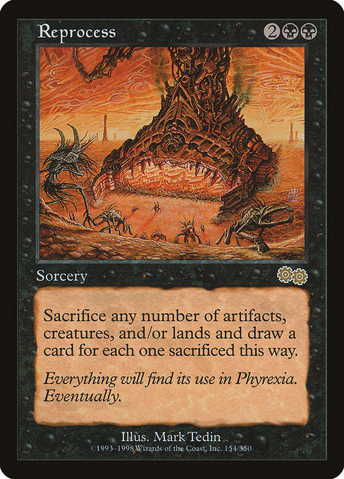 Reprocess - Urza's Saga Rare Card