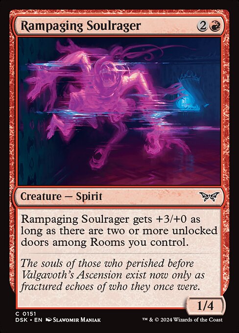 Rampaging Soulrager - Duskmourn: House of Horror Common Card