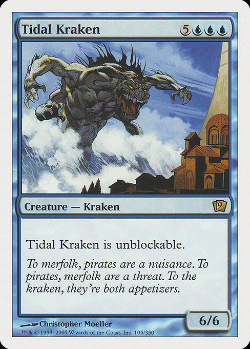Tidal Kraken - Ninth Edition Rare Card