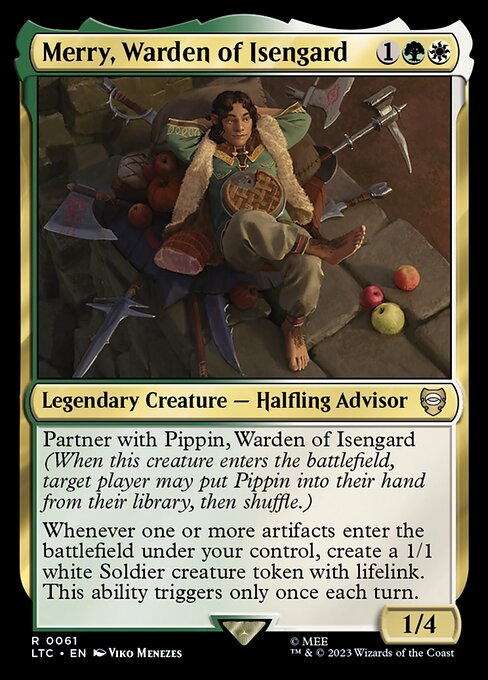 Merry, Warden of Isengard - Tales of Middle-earth Commander Rare Card
