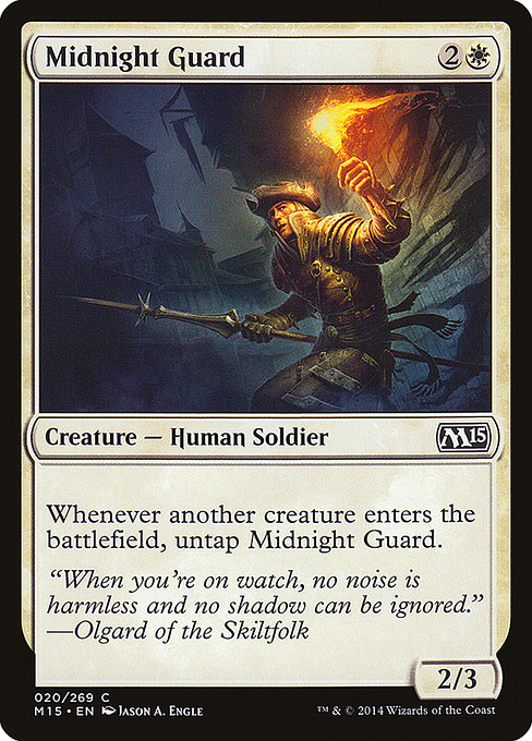 Midnight Guard - Magic 2015 Common Card