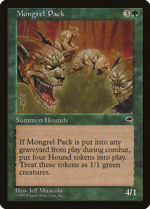 Mongrel Pack - Tempest Rare Card