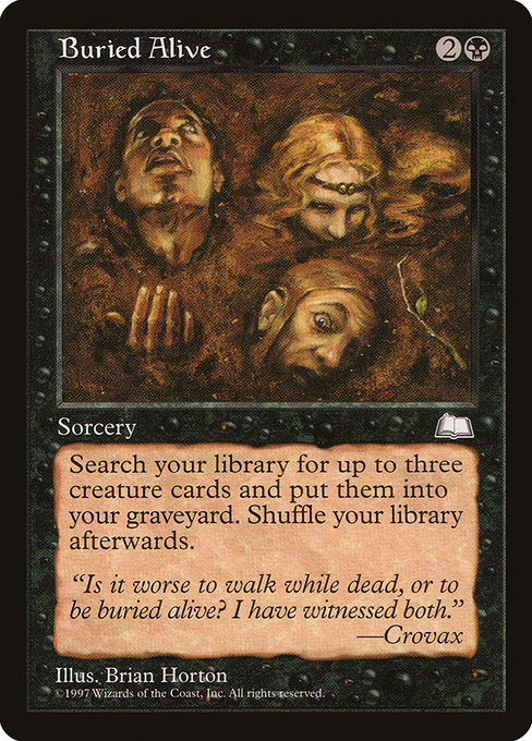 Buried Alive - Weatherlight Uncommon Card