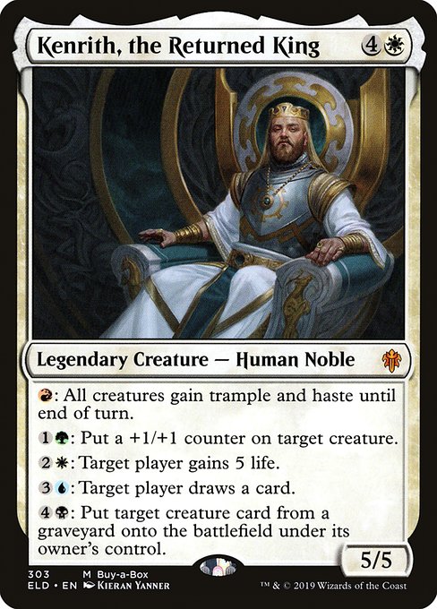 Kenrith, the Returned King - Throne of Eldraine Mythic Card