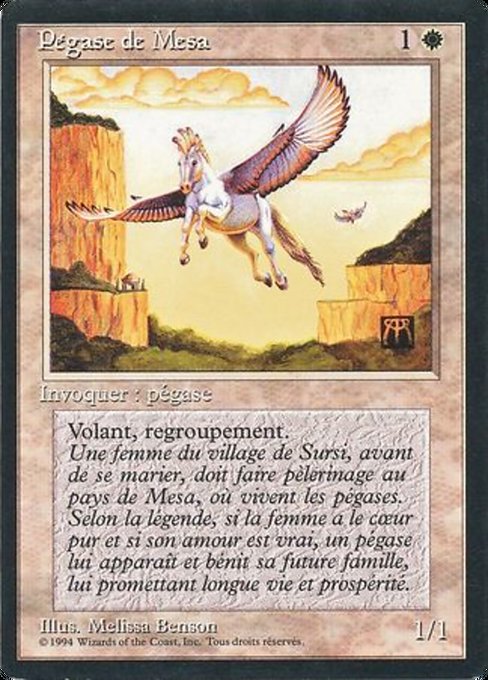 Mesa Pegasus - Foreign Black Border Common Card