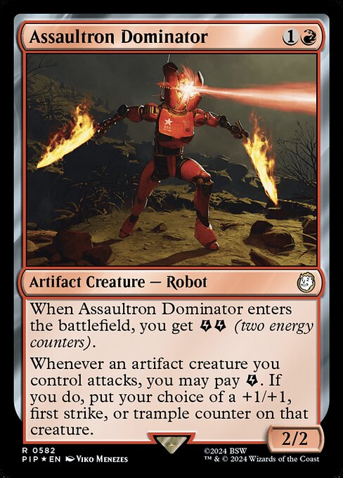 Assaultron Dominator - Fallout Rare Card