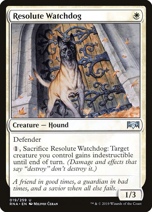 Resolute Watchdog - Ravnica Allegiance Uncommon Card