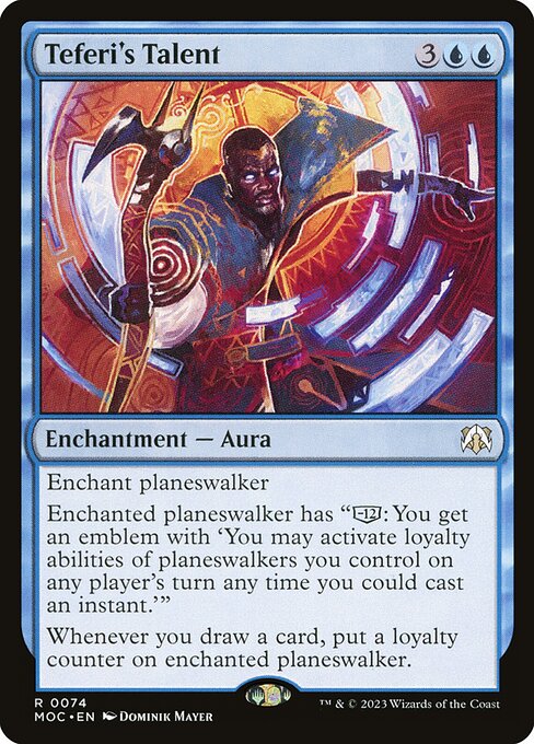 Teferi's Talent - March of the Machine Commander Rare Card