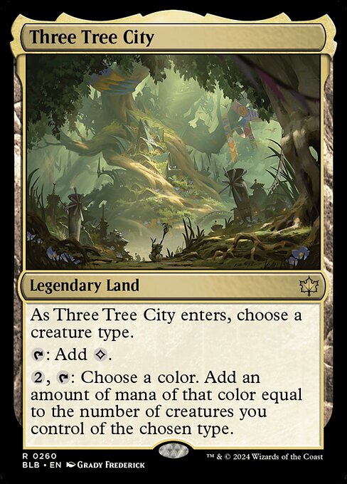 Three Tree City - Bloomburrow Rare Card